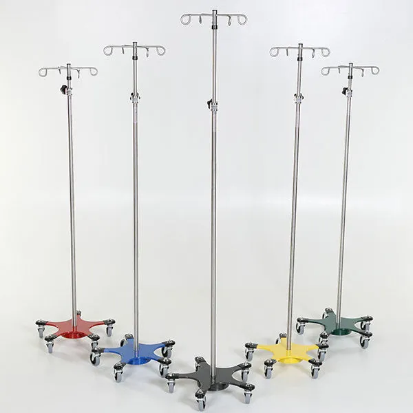 Chrome 5-leg Space Saving IV Pole