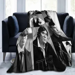 Cillian Murphy Blanket Flannel Fleece Printed Throw Blankets Ultra Soft Micro Warm Blanket for All Season Bedding Chair Sofa Couch Bed 50"x40"
