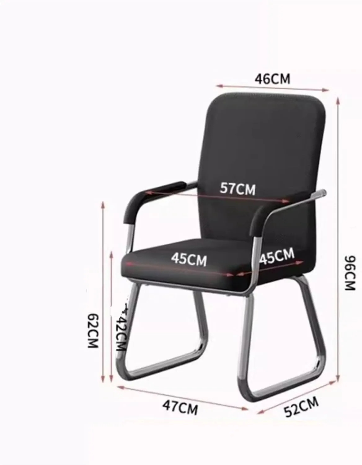 Classic Breathable Mesh Desk Chair with Armrests and Chrome Plated Metal Frame Ergonomic Desk Chair Comfy Office Chair Desk Task Chair(Orange)