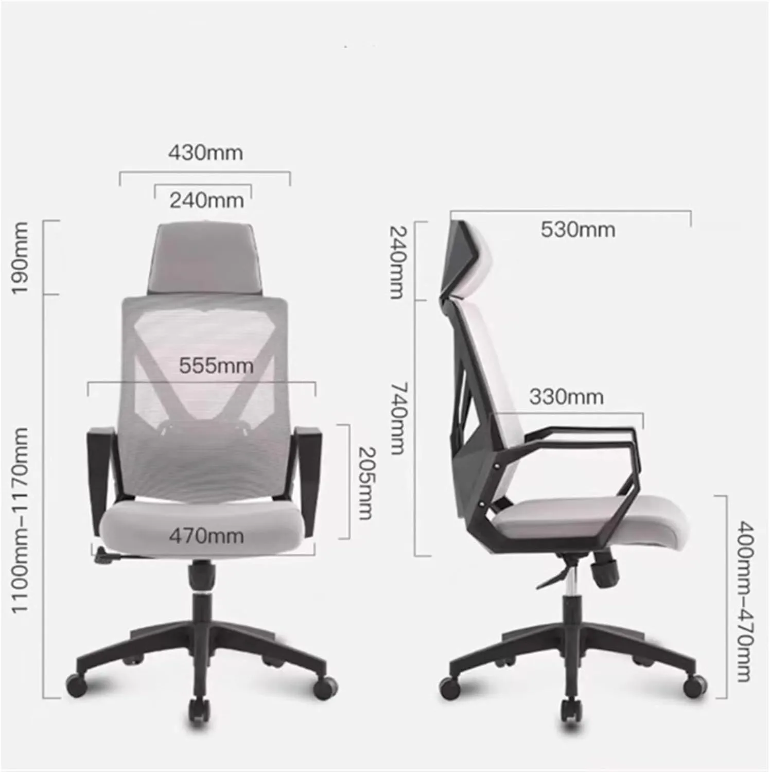 Classic Fashion Adjustable Swivel Office Chair Ergonomic Mid-Back Mesh Rolling Work Swivel Task Chairs with Wheels Study Conference ChairBackrest Desk Task Chair(Orange)