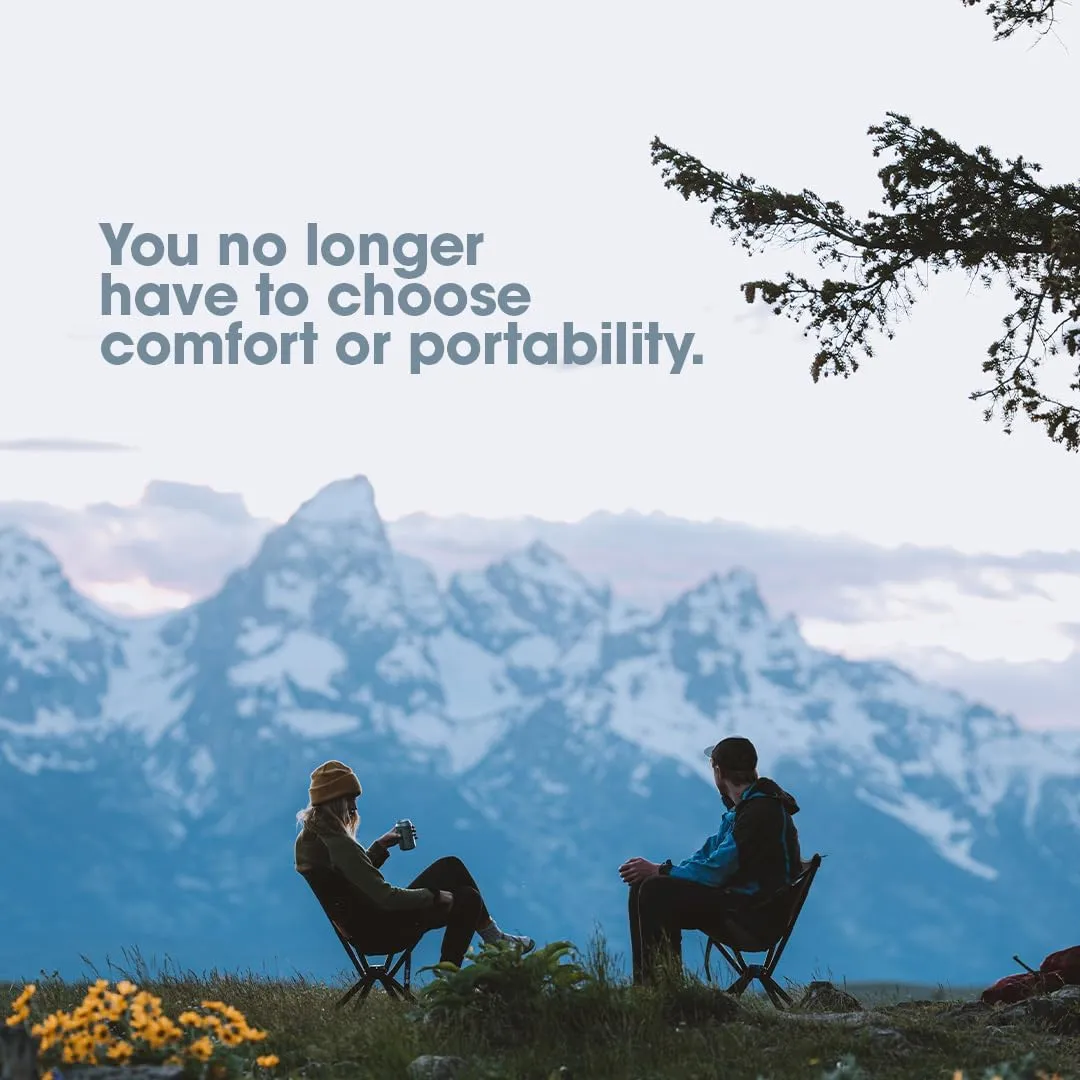 CLIQ Portable Chair Version 1.0 - Lightweight Folding Chair for Camping - Supports 300 Lbs - Perfect for Outdoor Adventures - Mist Bundle