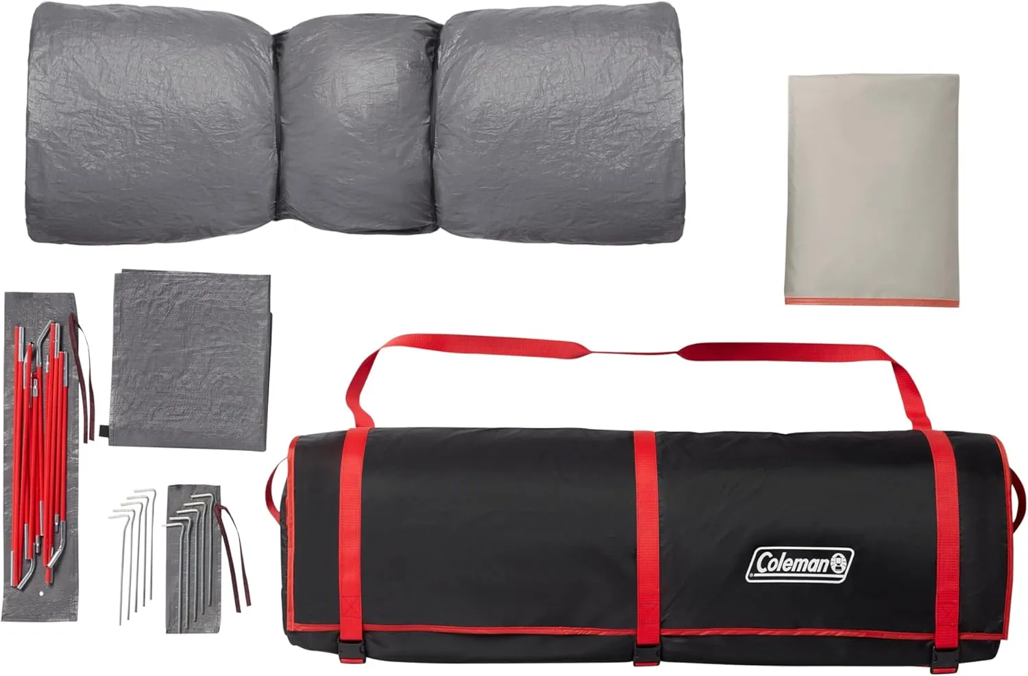 Coleman Skylodge Instant Tent 4/6/8 Person Tent Sets Up in About 1 Minute Weatherproof with Pre-Attached Poles & Carry Bag Made of PFAS-Free Materials