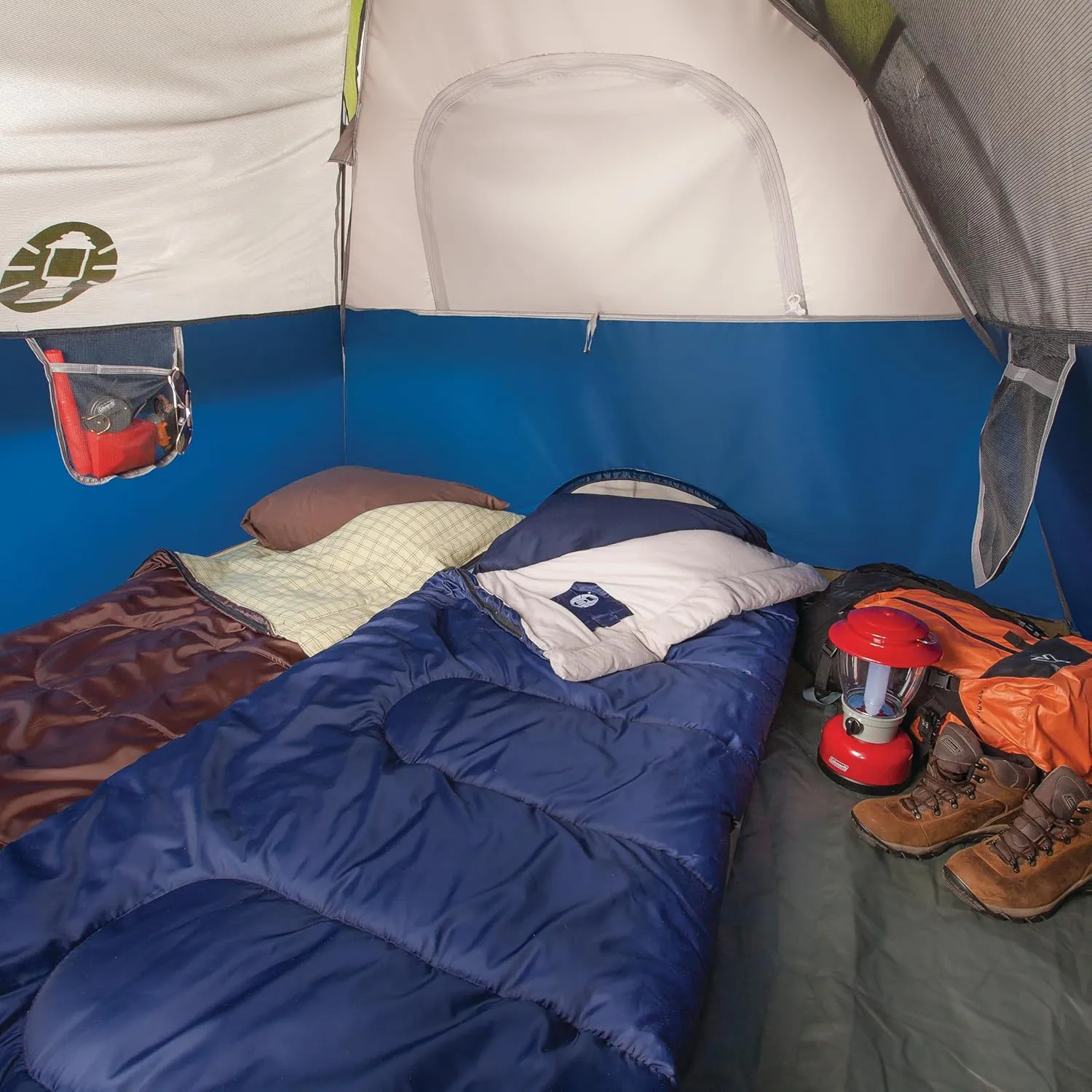 Coleman Sundome 4-Person Tent with Rainfly, Weatherproof Tent Sets Up in 10 Mins