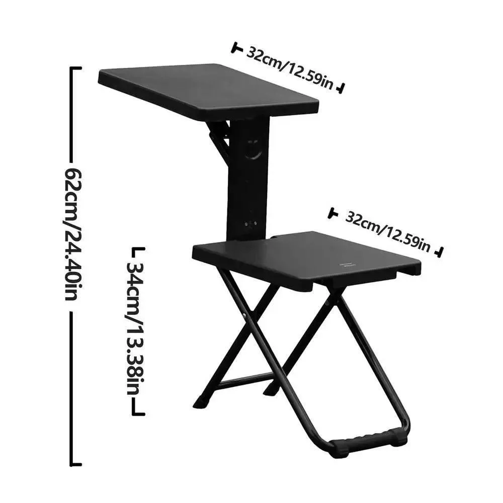 Compact Foldable Camping Chair  Table - Portable Outdoor Furniture for Easy Travel