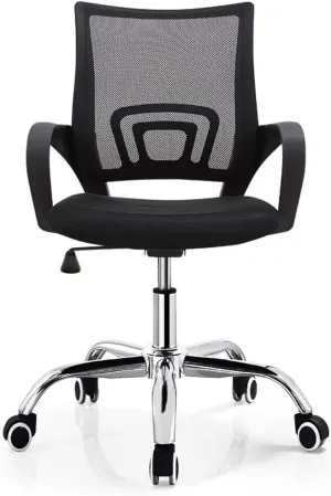 Computer Chair, Office Chair Black Rotating Office Chair Solid Computer Chair Office Furniture Breathable Mesh Game Chair