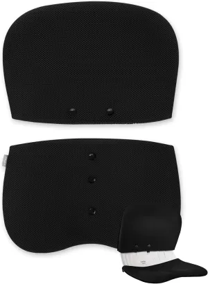 curble WIDER COVER, Detachable Cover for Teenager Chair, Ergonomic Chair Back Support and Lumbar Support (Cover Black)