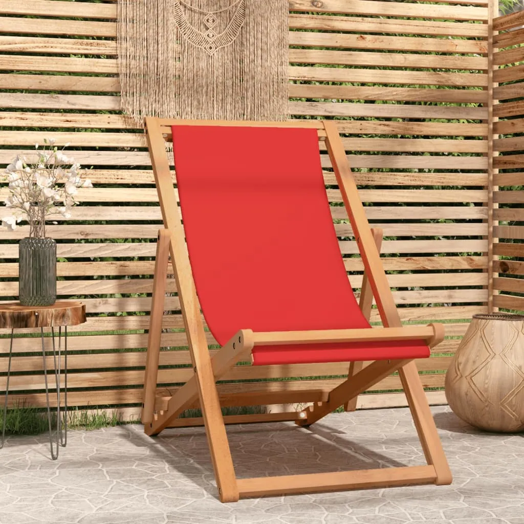 Deck Chair Teak 22.1"x41.3"x37.8" Blue