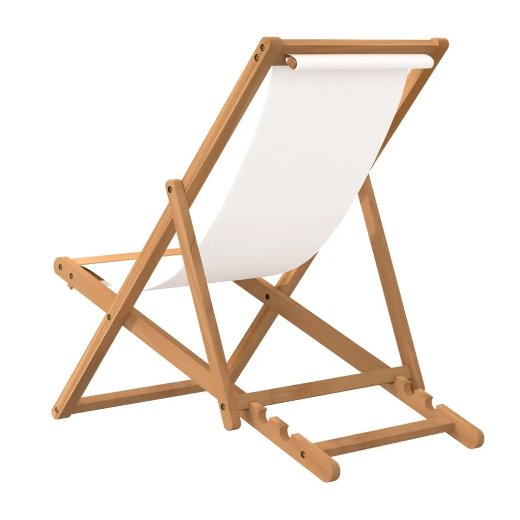 Deck Chair Teak 22.1"x41.3"x37.8" Blue