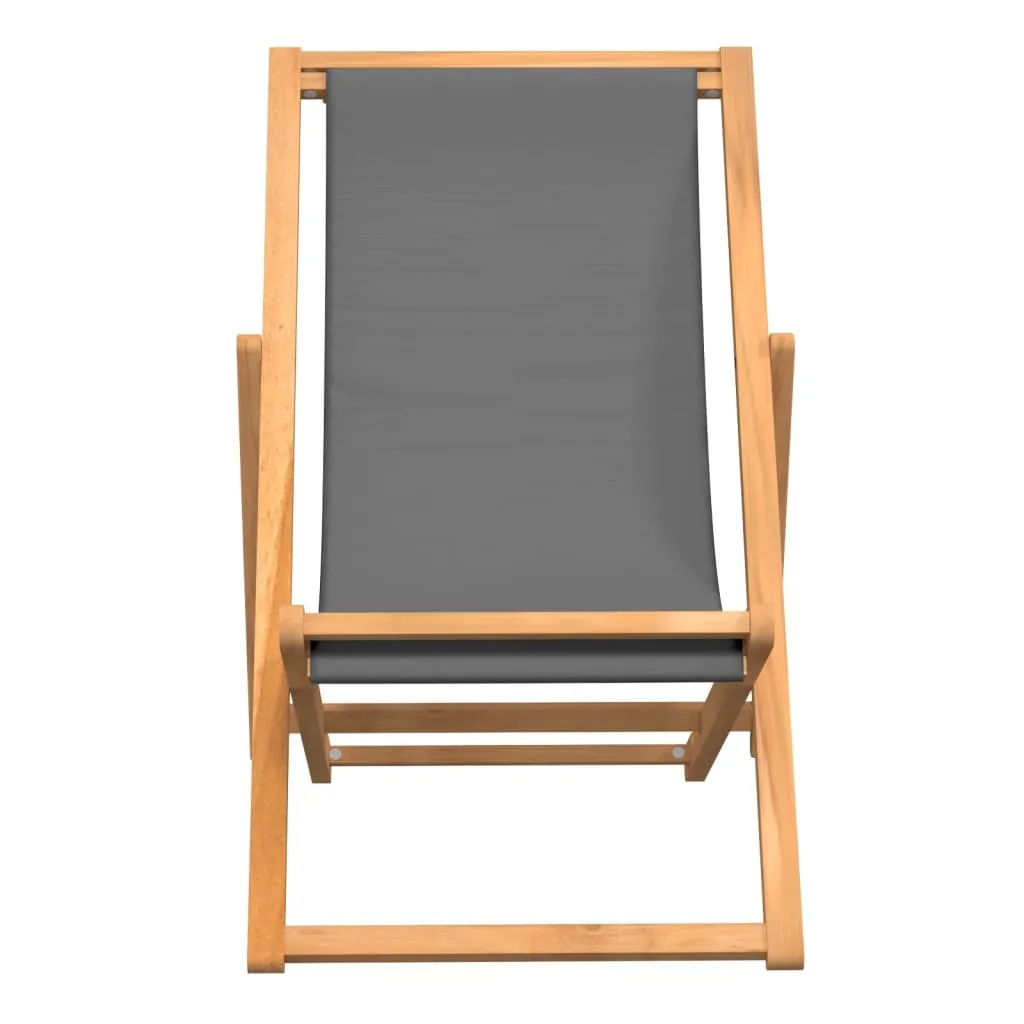 Deck Chair Teak 22.1"x41.3"x37.8" Blue