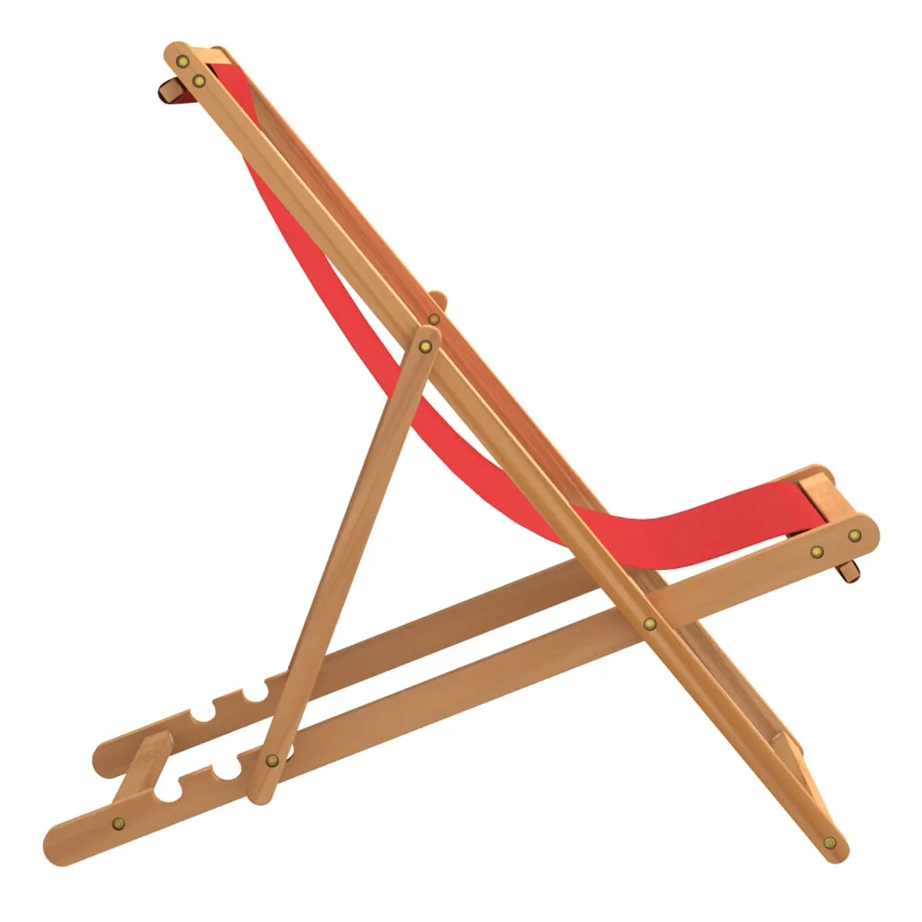 Deck Chair Teak 22.1"x41.3"x37.8" Blue