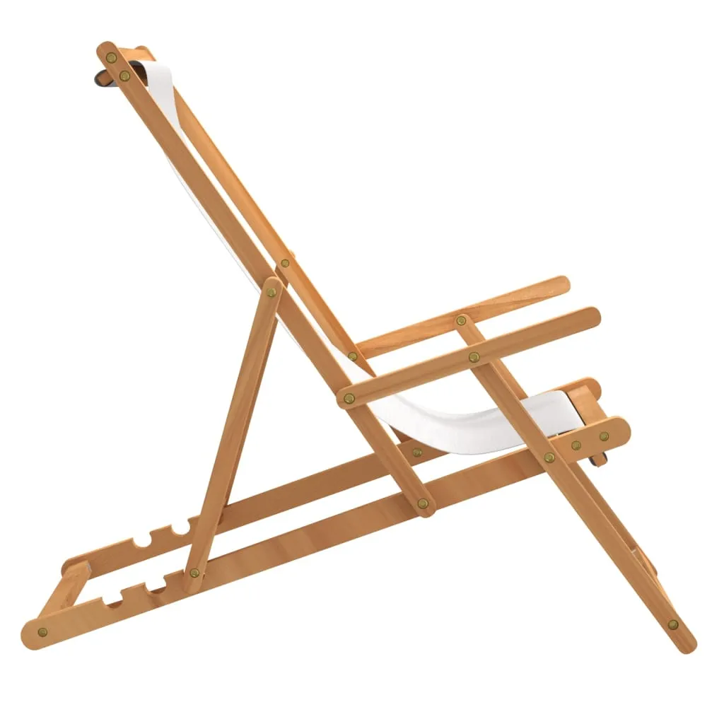 Deck Chair Teak 22.1"x41.3"x37.8" Blue