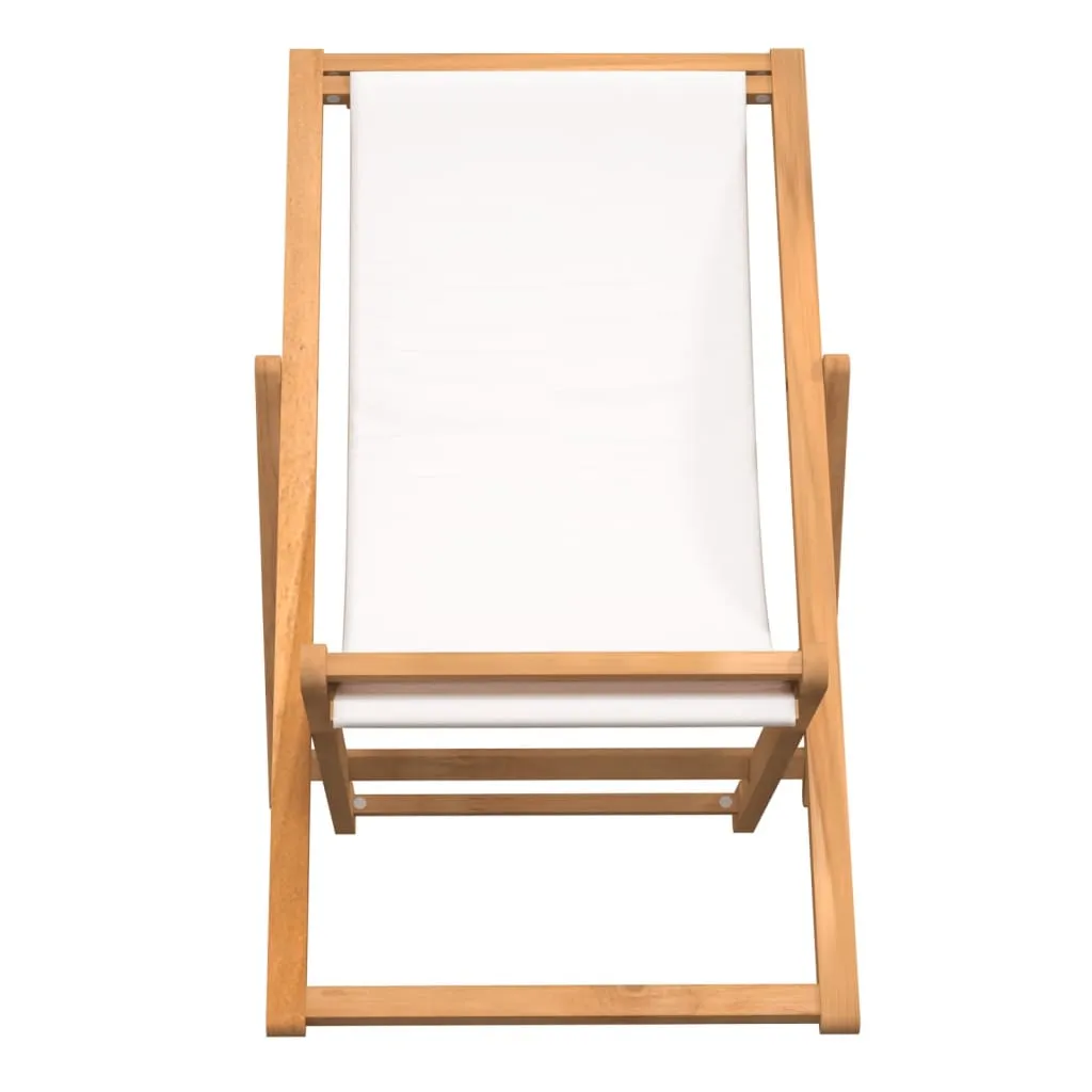 Deck Chair Teak 22.1"x41.3"x37.8" Blue