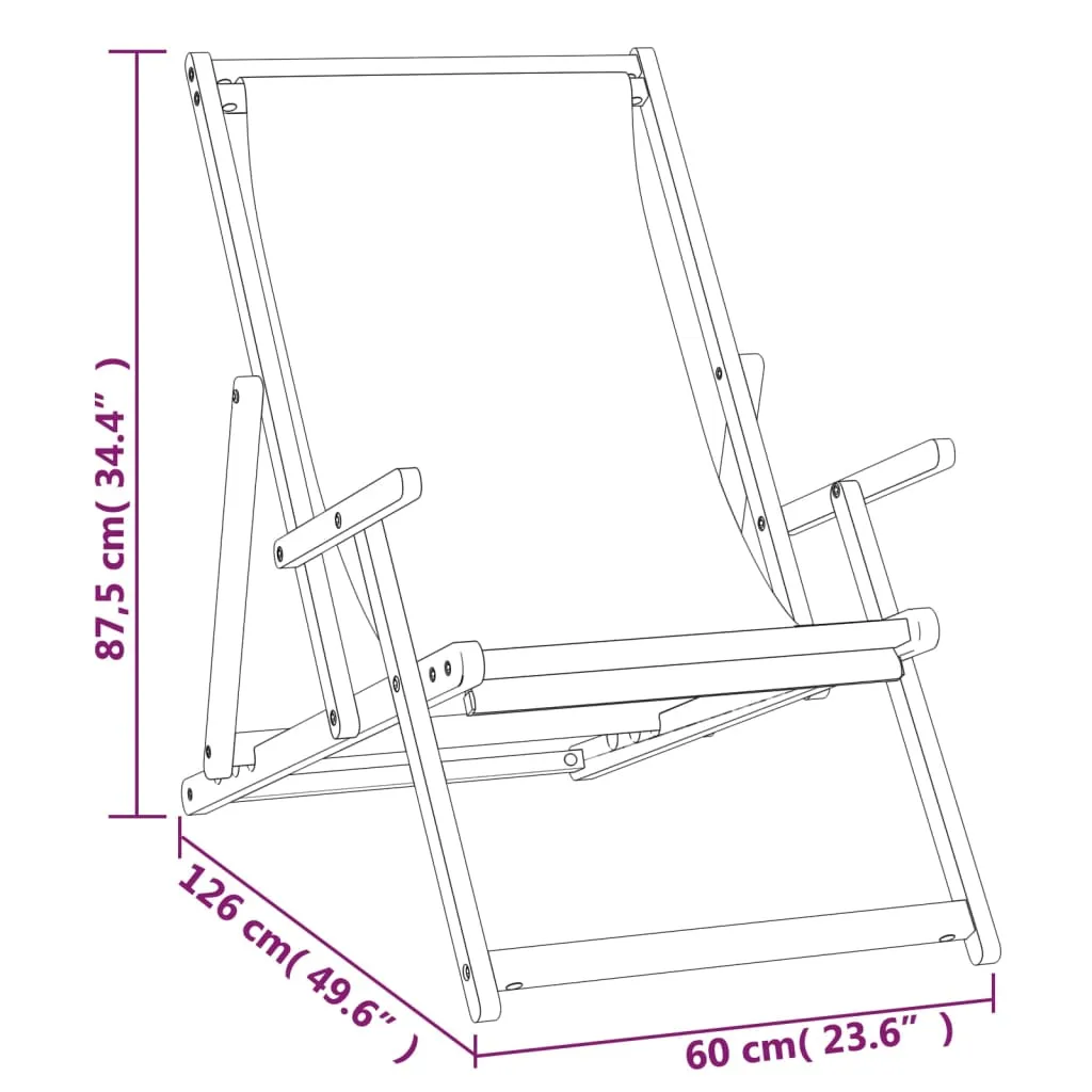 Deck Chair Teak 22.1"x41.3"x37.8" Blue