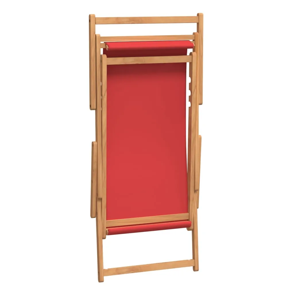 Deck Chair Teak 22.1"x41.3"x37.8" Blue