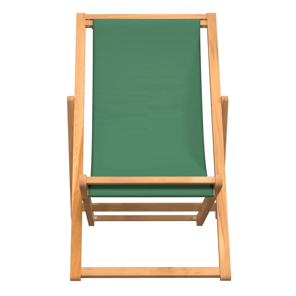 Deck Chair Teak 22.1"x41.3"x37.8" Blue