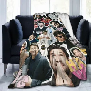 Derek Shepherd Blanket Flannel Fleece Printed Throw Blankets Ultra Soft Micro Warm Blanket for All Season Bedding Chair Sofa Couch Bed 50"x40"