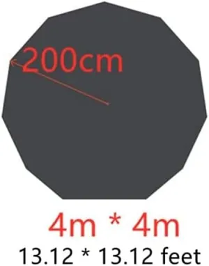 Diameter of 13.12 Feet Tent Matress for 4 Person Tipi Tent Floor for 4 Person Teepee