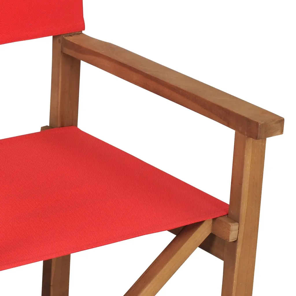 Director's Chair Outdoor Garden Foldable Camping Chair Solid Wood Teak