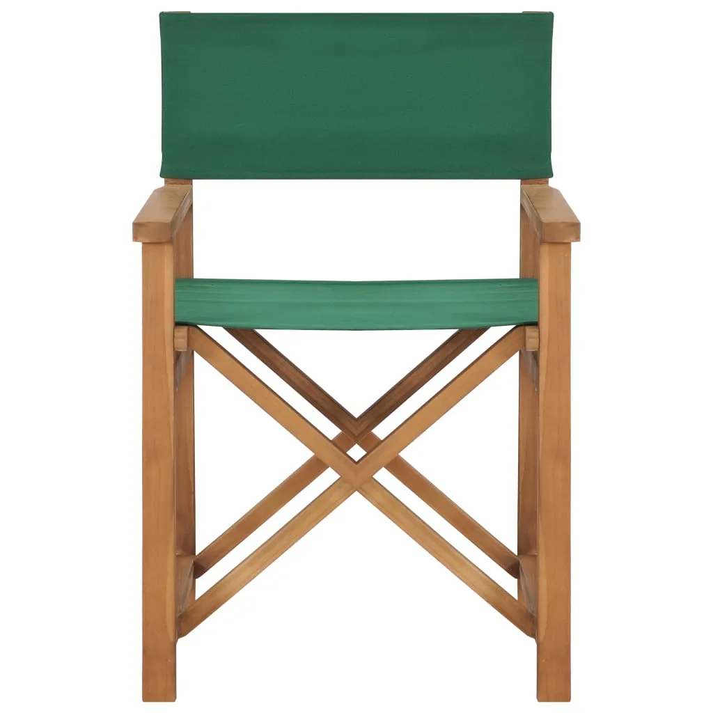 Director's Chair Outdoor Garden Foldable Camping Chair Solid Wood Teak