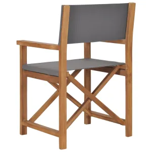 Director's Chair Outdoor Garden Foldable Camping Chair Solid Wood Teak