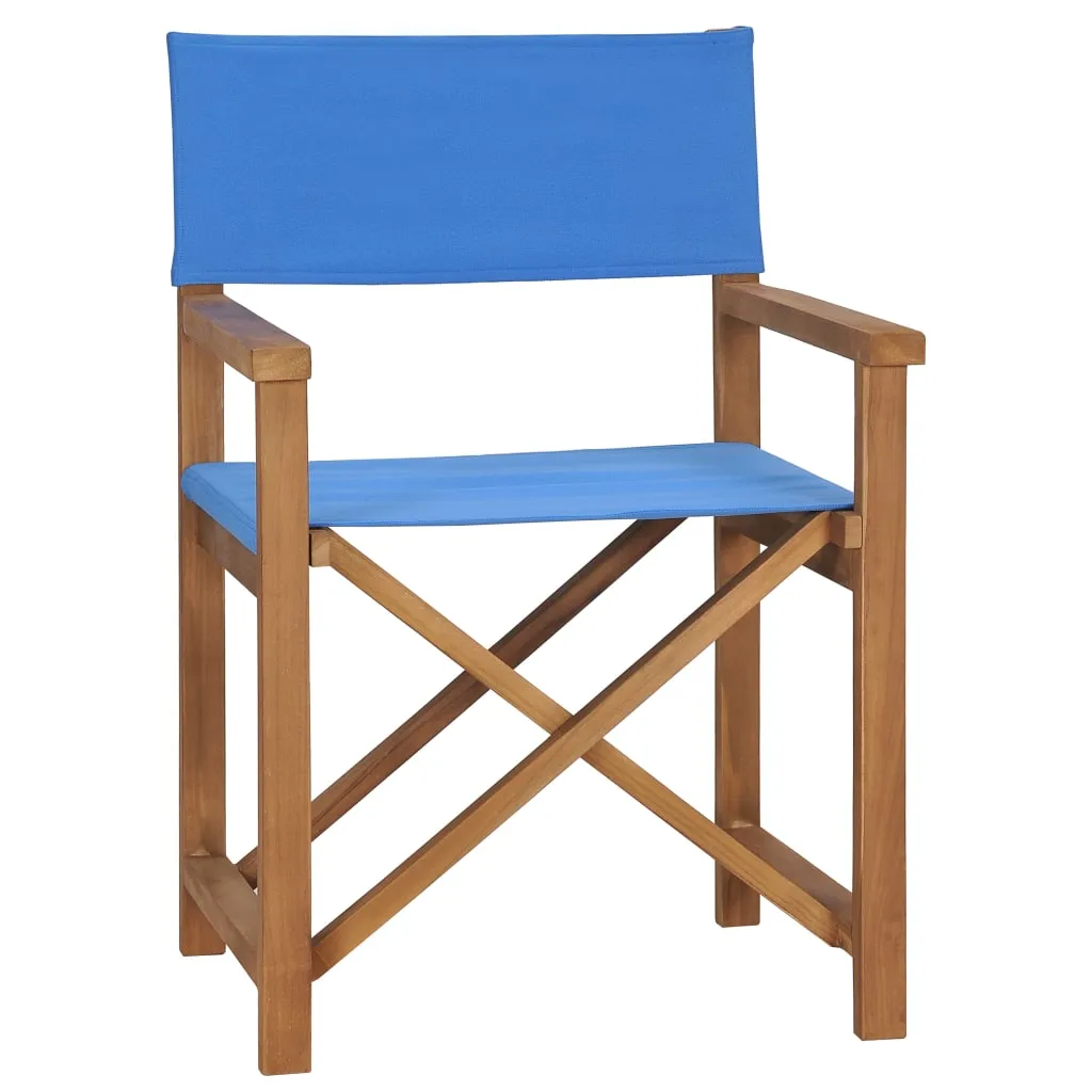 Director's Chair Outdoor Garden Foldable Camping Chair Solid Wood Teak