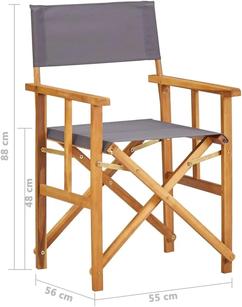 Director's Chairs,Outdoor Furniture,Camping Chair,Foldable for Easy Storage and Transport,Used for Campsite, Beach, Sports Pitch,Fishing,Lawn, Deck, Solid Acacia Wood