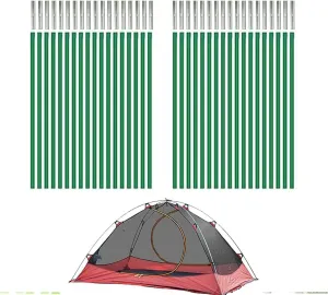 DIY Tent Pole, Plant Grow Tunnel ，Telescopic Rod，17 in, 36 Packs， Long Approximately 52ft, Diameter - 6.5mm，Suitable for All Kinds of Outdoor Camping Tent