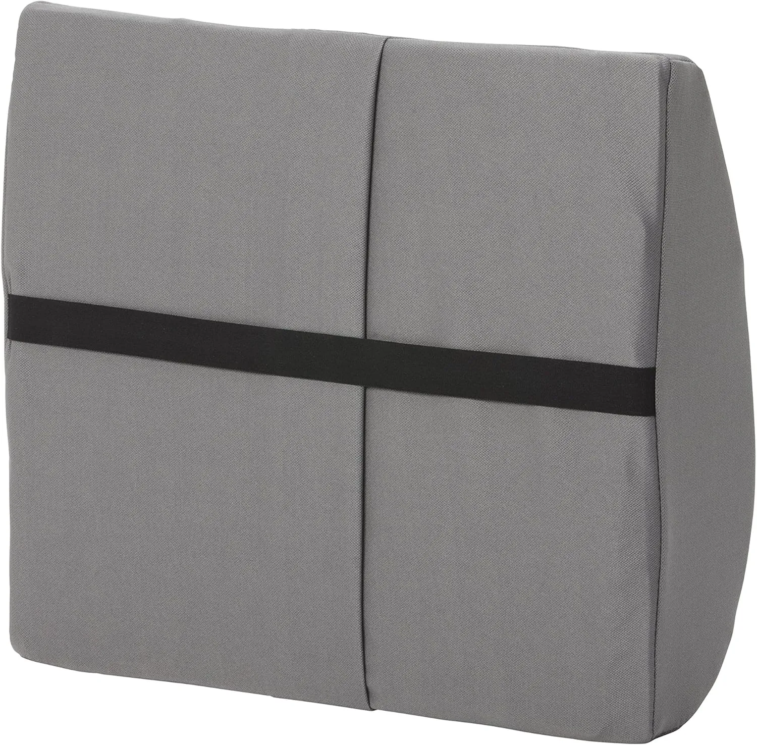 DMI Lumbar Support Pillow for Chair to Assist with Back Support with Removable Washable Cover and Firm Insert to Ease Lower Back Pain while Improving Posture, 14 x 13 x 5, Contoured Foam, Elite, Gray