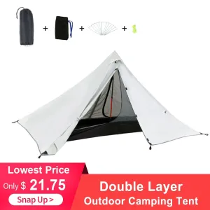 Double Camping Oudoor Fishing Tent Tent Attentive support for Hunting Waterproof Best-selling items Travel Backpacking Outdoor Ultralight Tent Hiking Beach Layer