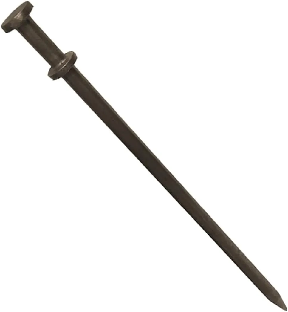 Double Head Tent Stakes - Heavy Duty Steel Tent Stakes, Versatile Ground Spikes to Anchor Commercial Inflatables, Party Tents, and Outdoor Camping Shelters, 1 x 36 Inch, 4-Pack