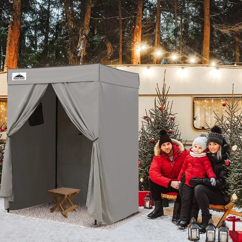 EAGLE PEAK Flex Compact 4x4 Pop-up Canopy Changing Room, Portable Privacy Dressing Room