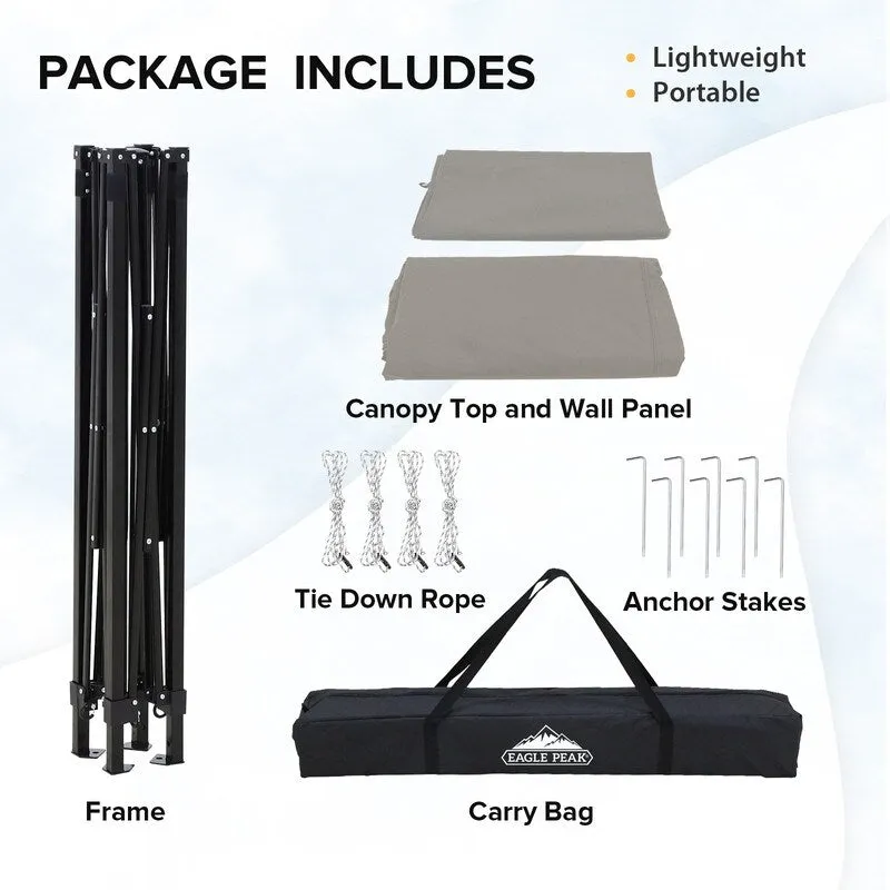 EAGLE PEAK Flex Compact 4x4 Pop-up Canopy Changing Room, Portable Privacy Dressing Room