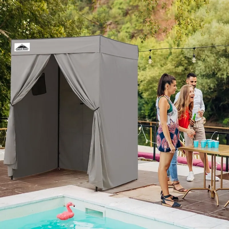 EAGLE PEAK Flex Compact 4x4 Pop-up Canopy Changing Room, Portable Privacy Dressing Room