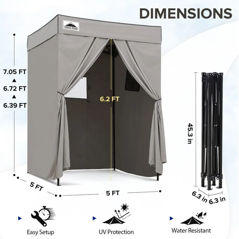 EAGLE PEAK Flex Compact 4x4 Pop-up Canopy Changing Room, Portable Privacy Dressing Room