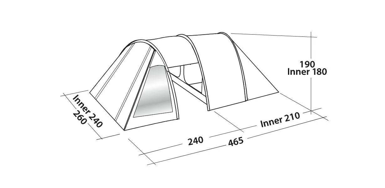 Easy Camp Galaxy 400 Tent Steel Blue 2024