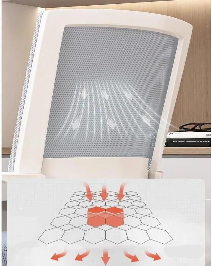 Ergonomic Desk Chair Office Chair, Ergonomic Desk Chair, Middle Back Desk Chair Breathable Mesh Home Office Chair Office Chair(Orange)