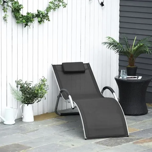 Ergonomic Lounger Chair – Curved Frame for Full-Body Support