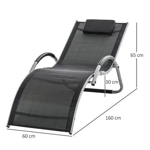 Ergonomic Lounger Chair – Curved Frame for Full-Body Support