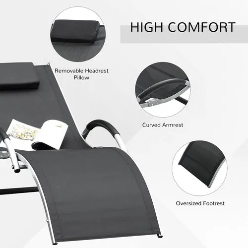 Ergonomic Lounger Chair – Curved Frame for Full-Body Support