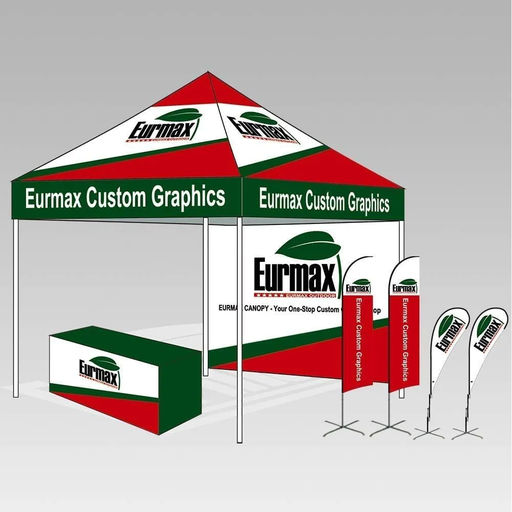 Eurmax USA Professional Pop up Canopy Wedding Party Tent Instant Outdoor Gazebo with Side Walls Aluminum Frame Commercial Grade Bonus Roller Bag(Purple)