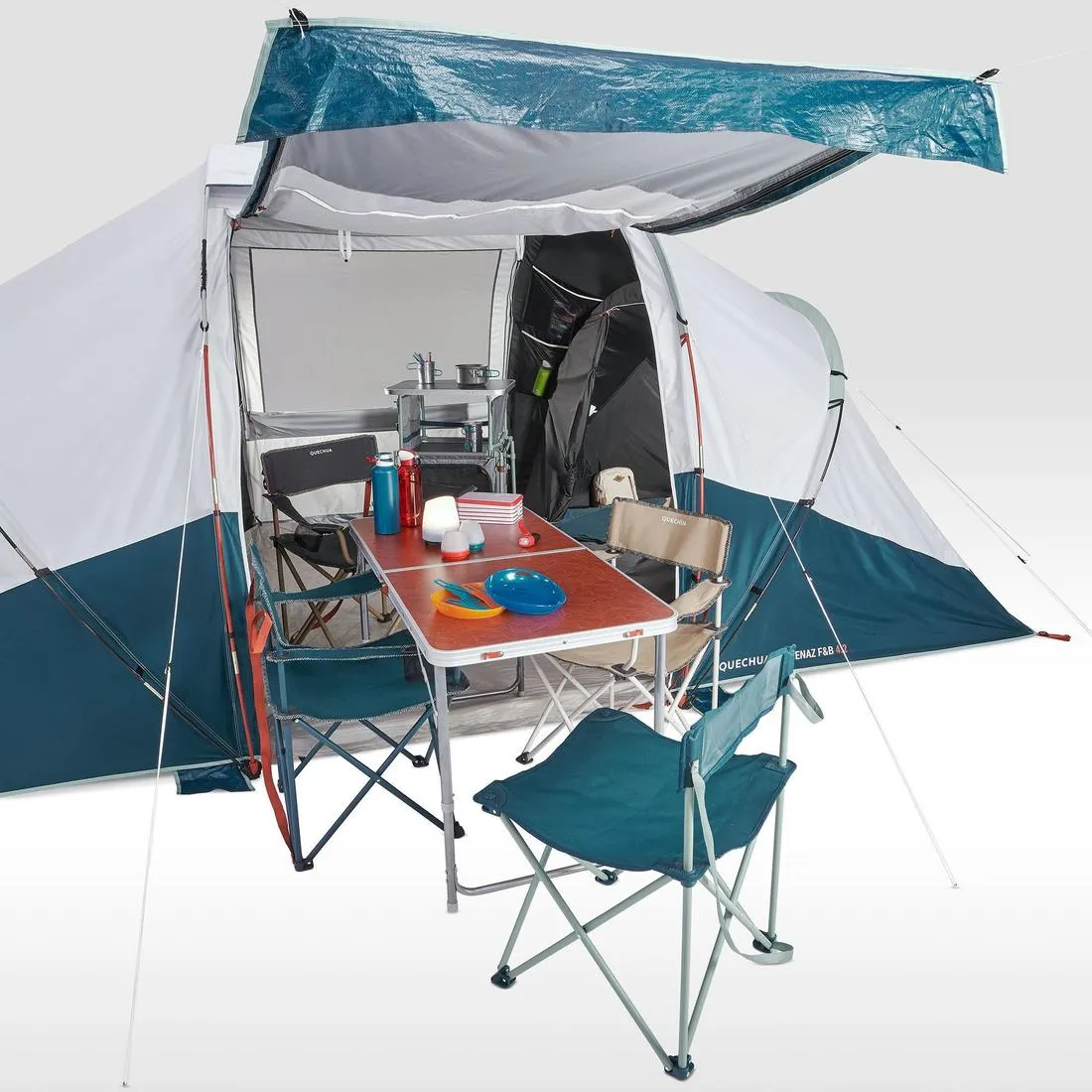 Family Camping Tent 4 Person - 4.2 Fresh & Black