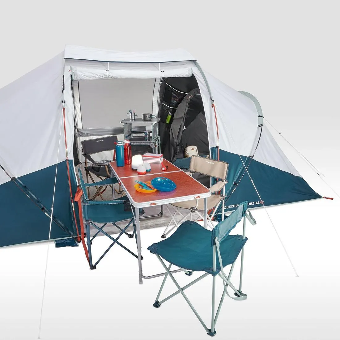 Family Camping Tent 4 Person - 4.2 Fresh & Black