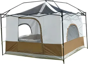 Family Camping Tents, 3-4 Person Screen House Room Garden Patio Canopy Shelter, Lightweight and Sturdy, for Outdoor, Hiking Mountaineering Travel