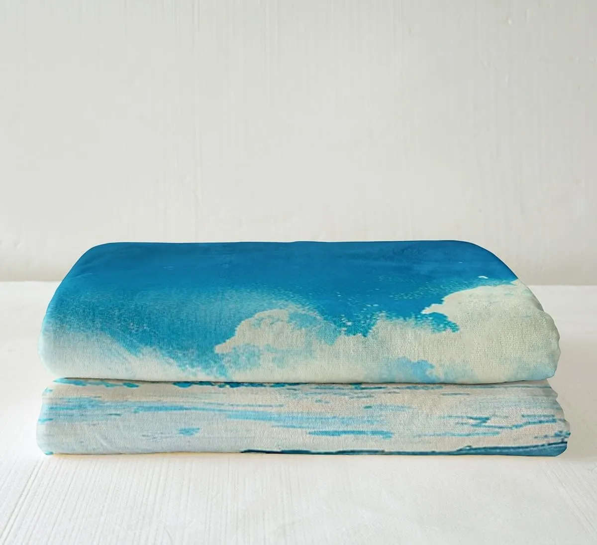 Feelyou Throw Blanket for Kids Adults Women Men Ocean Wave Sherpa Blanket for Bed Couch Hawaiian Tropical Wave Surfing Fleece Blanket Blue Sea Summer Plush Blanket Soft Fuzzy BlanketTwin 60"x80"