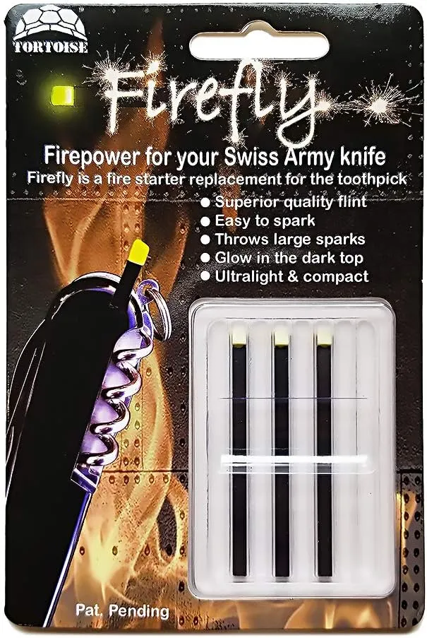 Firefly Regular 3 Pack - Fire Starter Accessory for Swiss Army Victorinox Knives