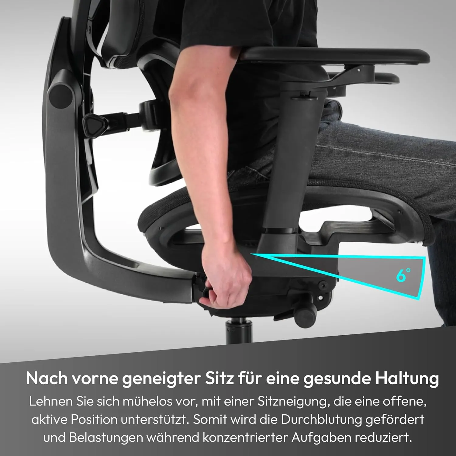 Flex Pro Ergonomic Office Chair, for Adults Gaming Chair, High Back Desk Chair, Synchronous Tilt, Forward Tilt, 19D Fully Self-Adjusting, Adjustable Backrest High, Breathable Mesh, Black