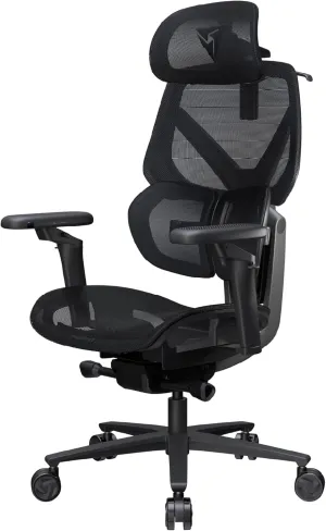 Flex Pro Ergonomic Office Chair, for Adults Gaming Chair, High Back Desk Chair, Synchronous Tilt, Forward Tilt, 19D Fully Self-Adjusting, Adjustable Backrest High, Breathable Mesh, Black