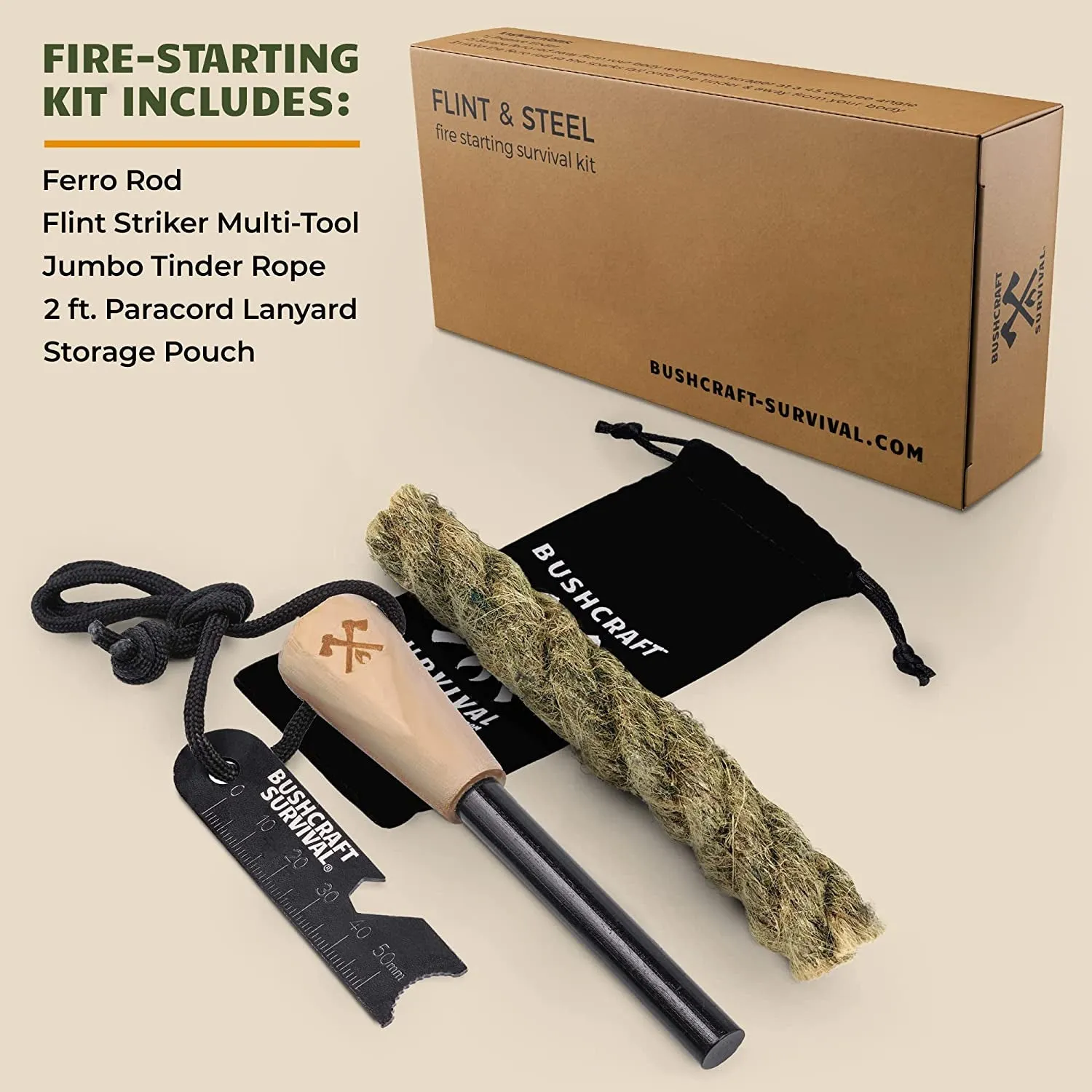 Flintastic Fire Up Your Camping Game Kit: Spark a Flame and Roast Your Marshmallows with Style!