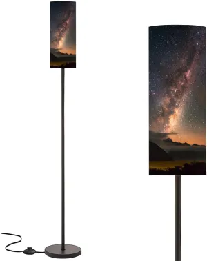 Floor Lamp for Living Room Mount Cook National Park Modern Standing Lamp Remote Control Dimmable Pole Lamp Corner Tall Lamp for Office Bedroom Reading