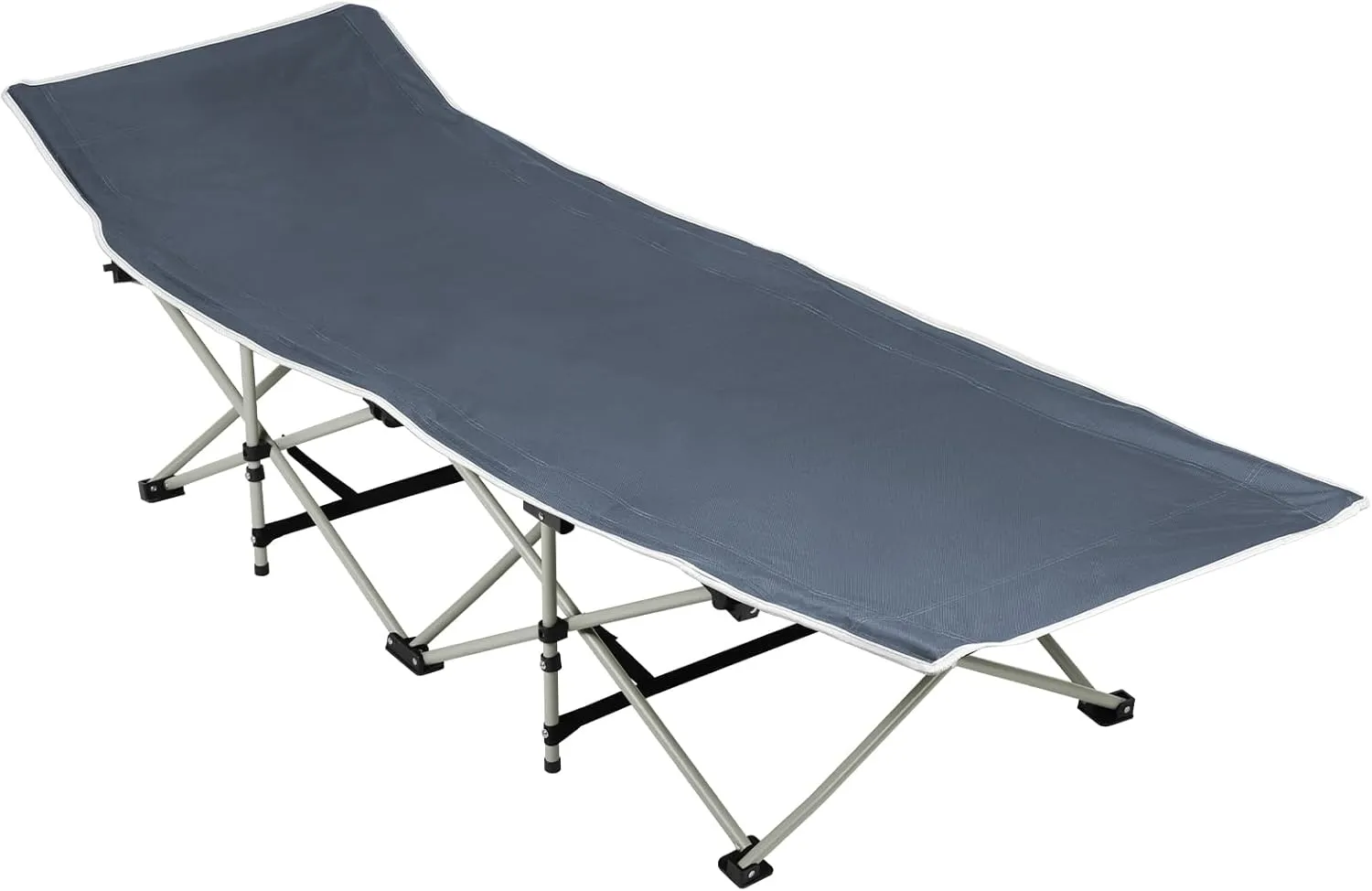 Foldable Camping Cot for Adult, Adjustable Portable Camping Sleeping Cot, Lounge Chair Folding Beach Chair, Sleeping Cots for Adults Folding Cot Camp Cot, Outdoor Sleeping Cot Bed Black